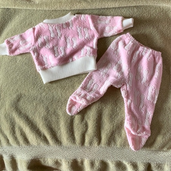 Vintage Baby Two Piece Sweat Suit - Picture 2 of 3